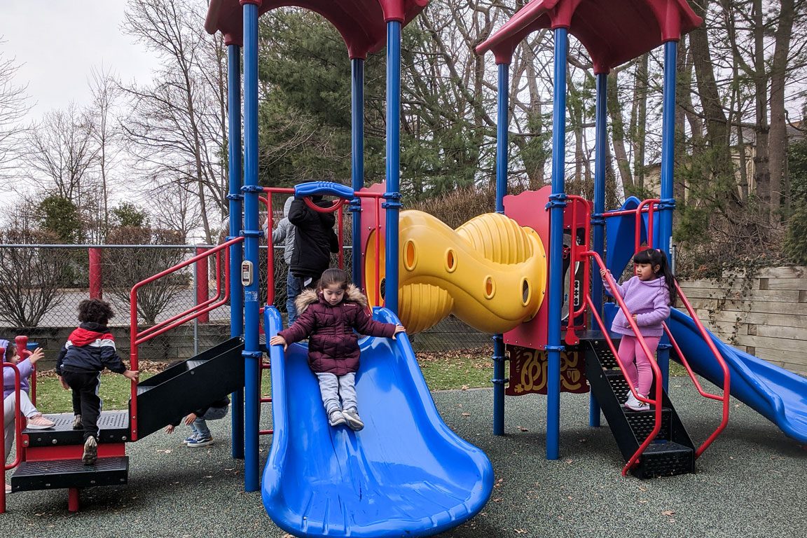 kids on playground