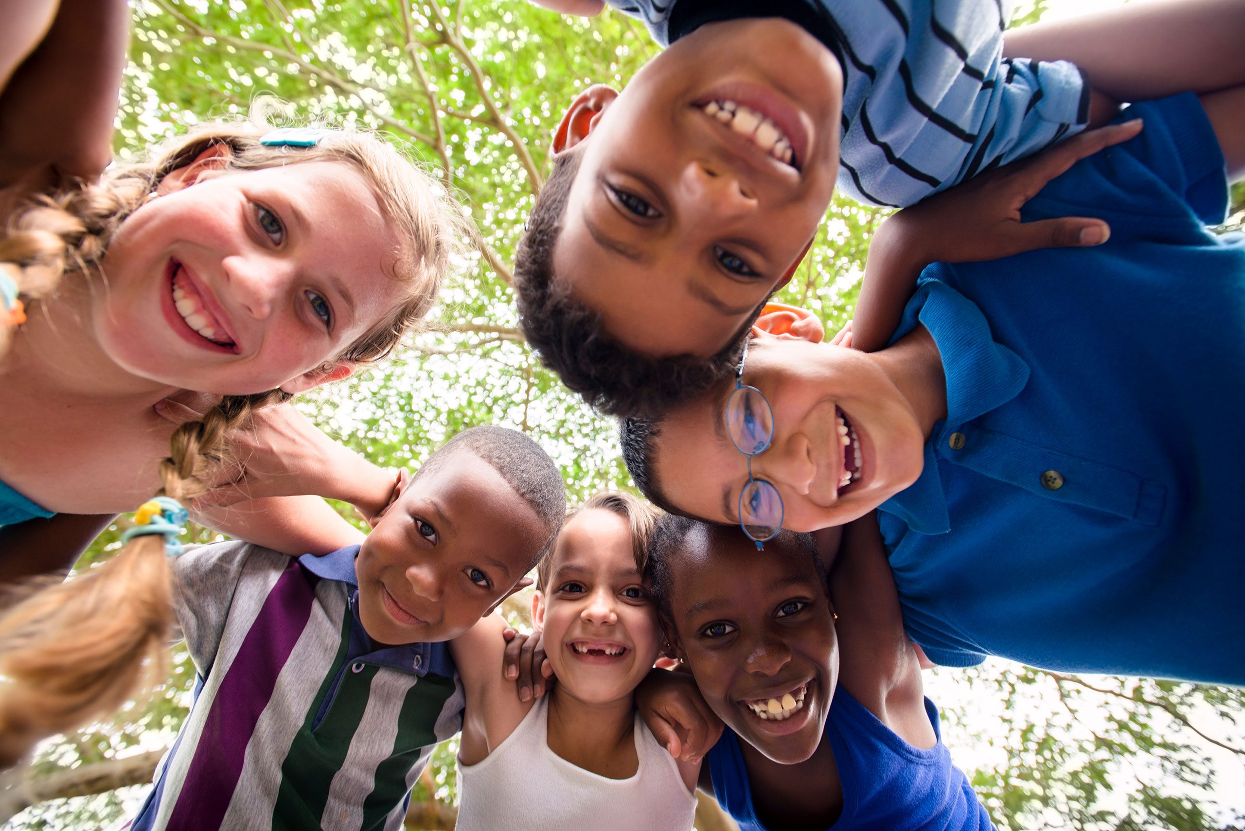 Children Embracing in a circle